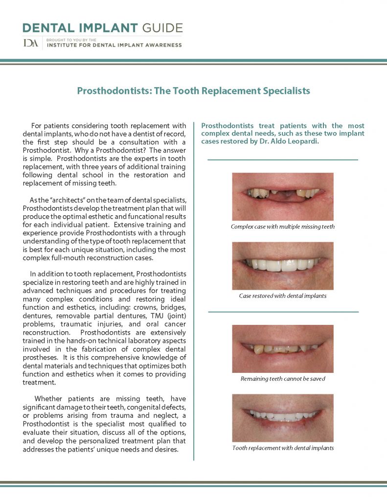 What qualifications are needed to become a prosthodontist?